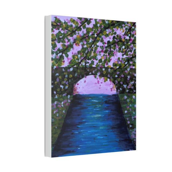 River with bridge – Print on Canvas - Image 2