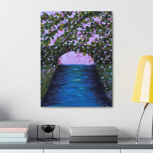 River with bridge – Print on Canvas - Image 6