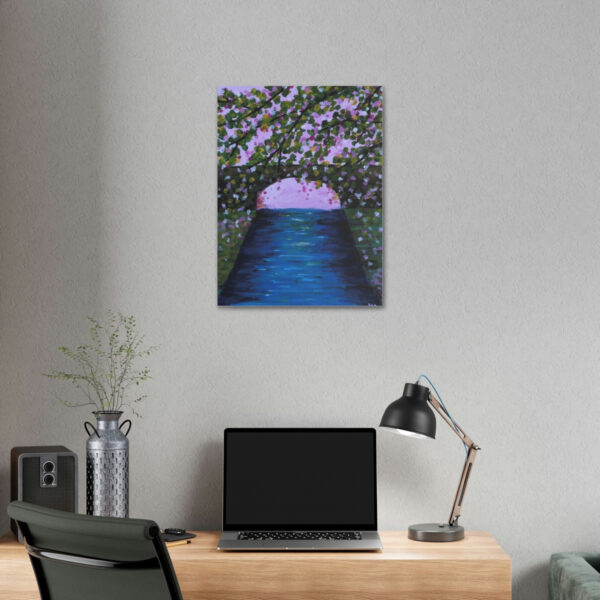 River with bridge – Print on Canvas - Image 7