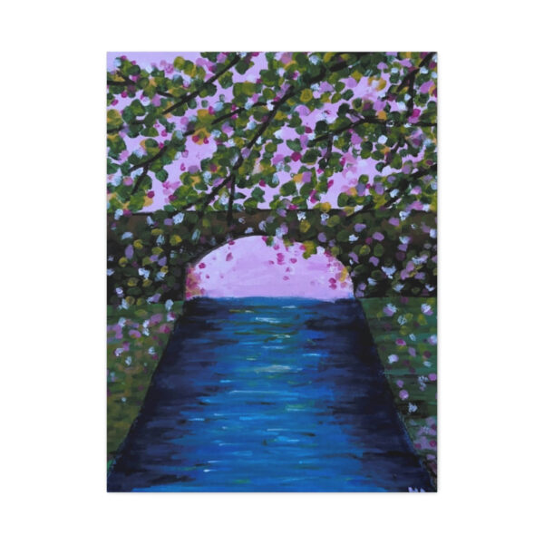 River with bridge – Print on Canvas - Image 8