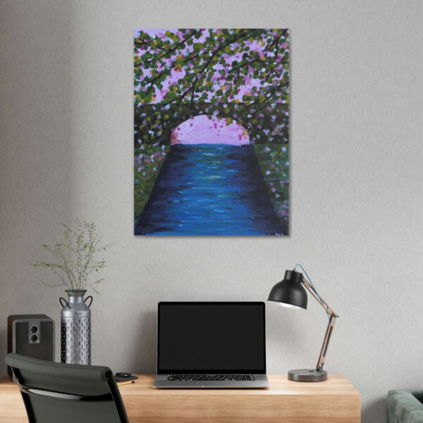 River with bridge – Print on Canvas - Image 11