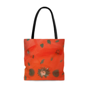 Red background Tote Bag