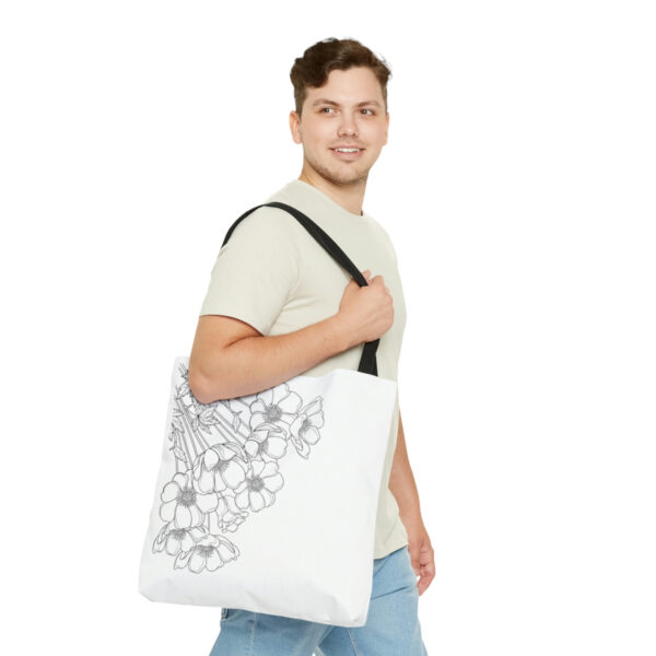 Copy of flowers3 Tote Bag - Image 4