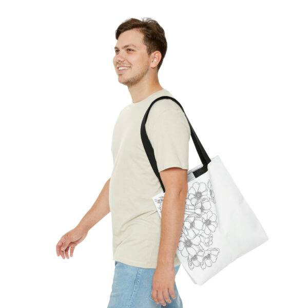 Copy of flowers3 Tote Bag - Image 7