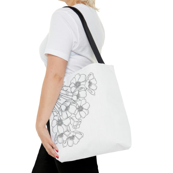 Copy of flowers3 Tote Bag - Image 8