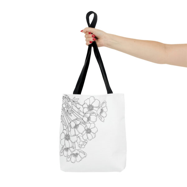 Copy of flowers3 Tote Bag - Image 5