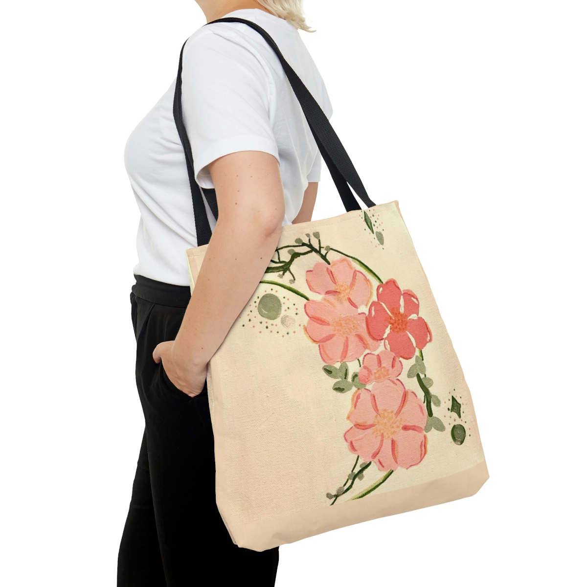 Sally's flowers Tote Bag - Image 4