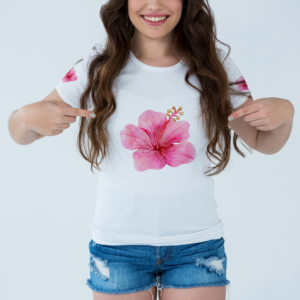 🌺 Hibiscus Blossom Hawaiian Tee 🌴✨