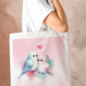 Love Birds Tote Bag
